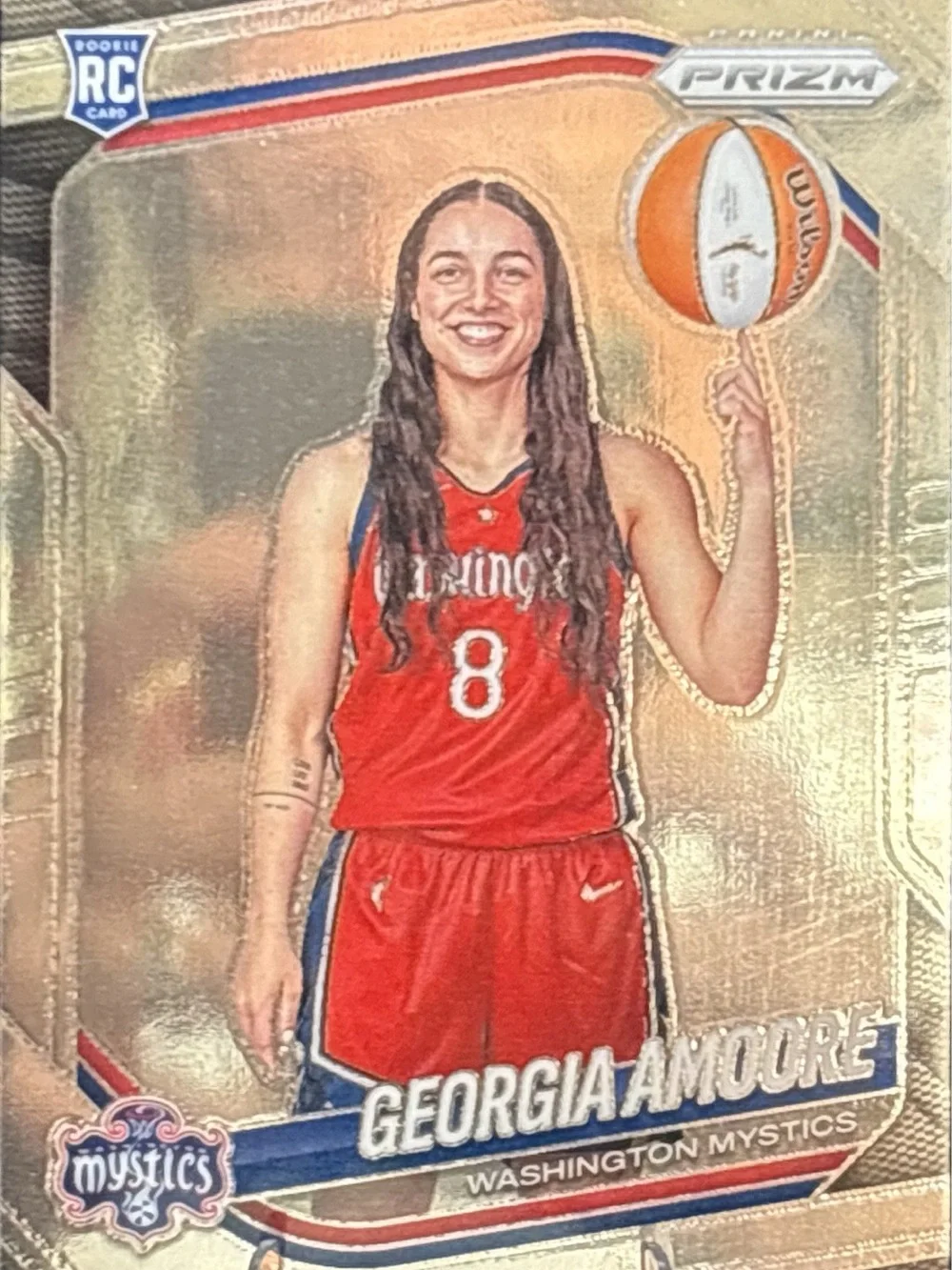 Panini Prizm Washington Mystics Georgia Amoore Rookie Card